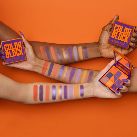 Huda Beauty Color Block Obsessions Eyeshadow Palette Orange & Purple