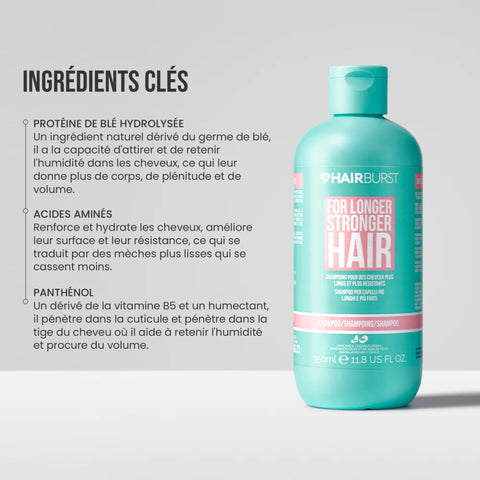 HairBurst Shampoing pour des cheveux plus longs et plus forts 350ml