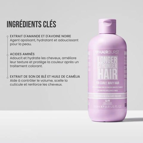 HairBurst Après-shampoing pour cheveux bouclés et ondulés 350ml