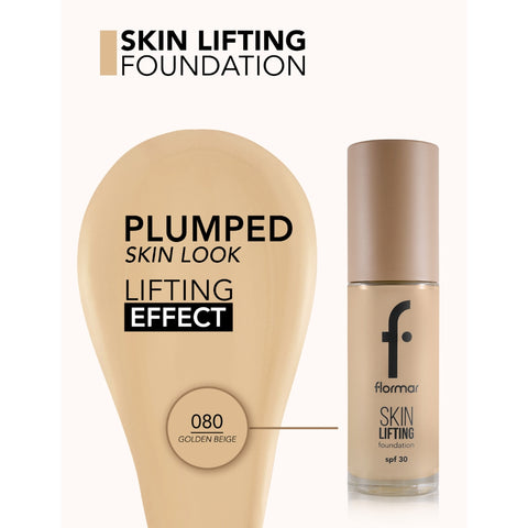 Flormar Fond de Teint Skin Lifting 080 Golden Beige SPF30