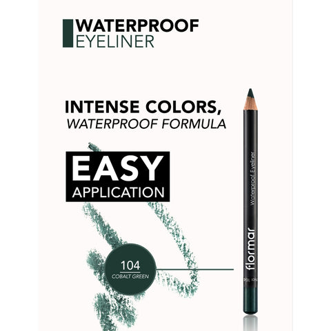 Flormar Waterproof Eyeliner 104 Cobalt Green