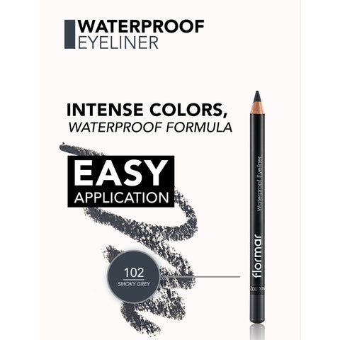 Flormar Waterproof Eyeliner 102 Smoky Grey